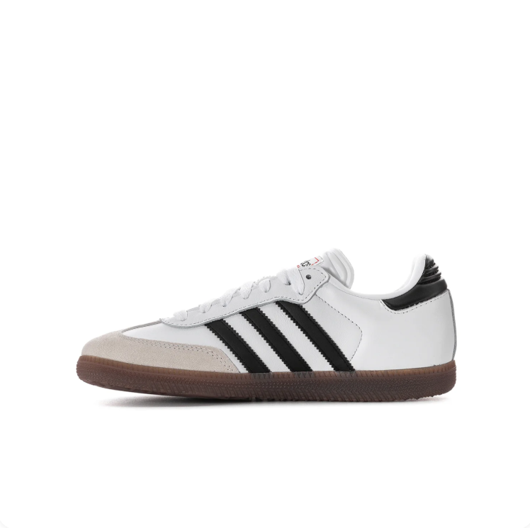 adidas Samba White and Black Retro Low-Top Sneakers