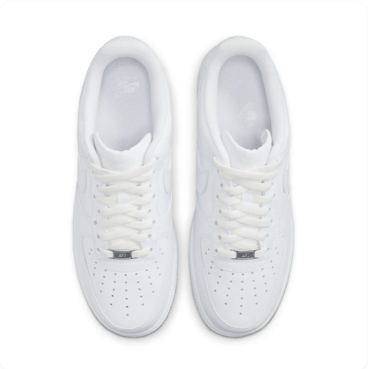 Nike All-White Low-Top Sneakers