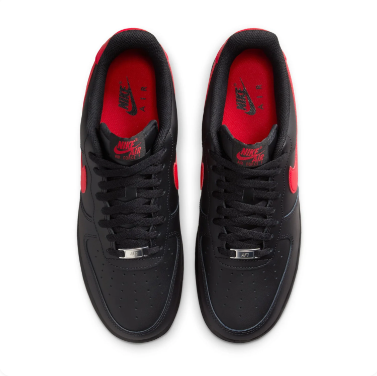 Nike Black and Red Low-Top Sneakers