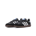adidas Samba Black and White Sneakers with Blue Tongue Label