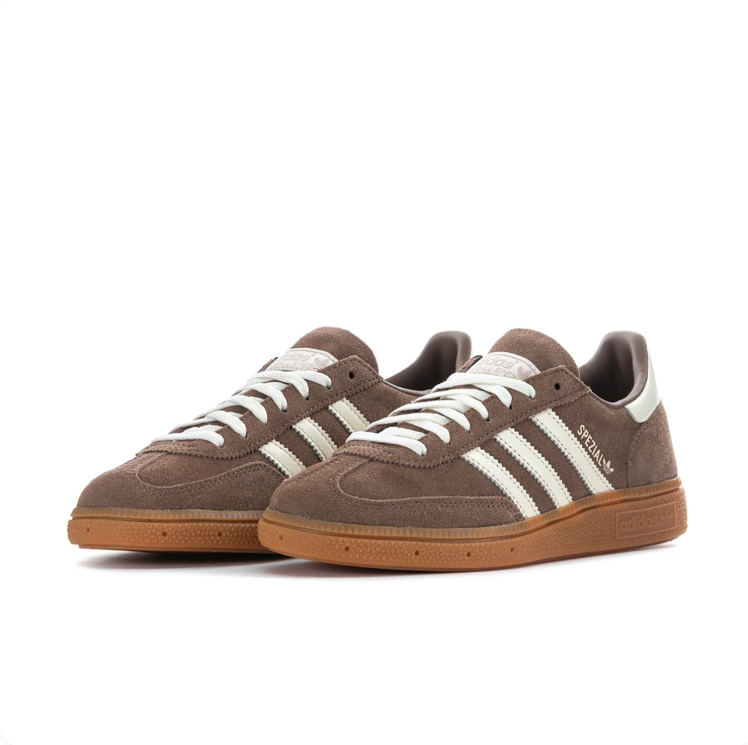 adidas Spezial Brown and Cream Low-Top Sneakers