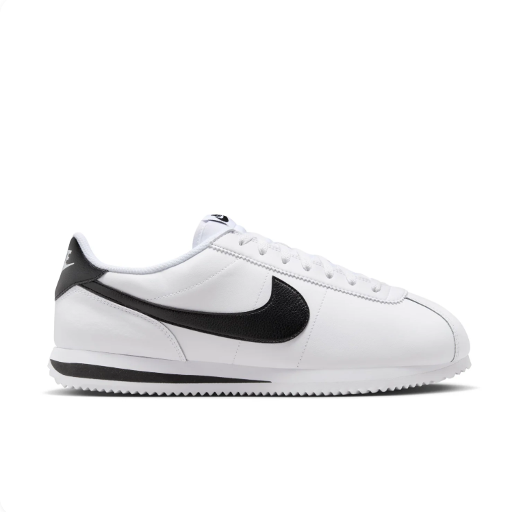 Nike White and Black Retro Low-Top Sneakers