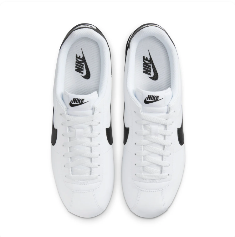 Nike White and Black Retro Low-Top Sneakers