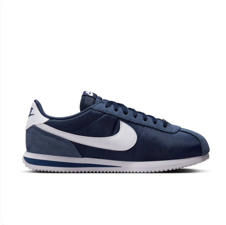 Nike Navy and White Retro Low-Top Sneakers
