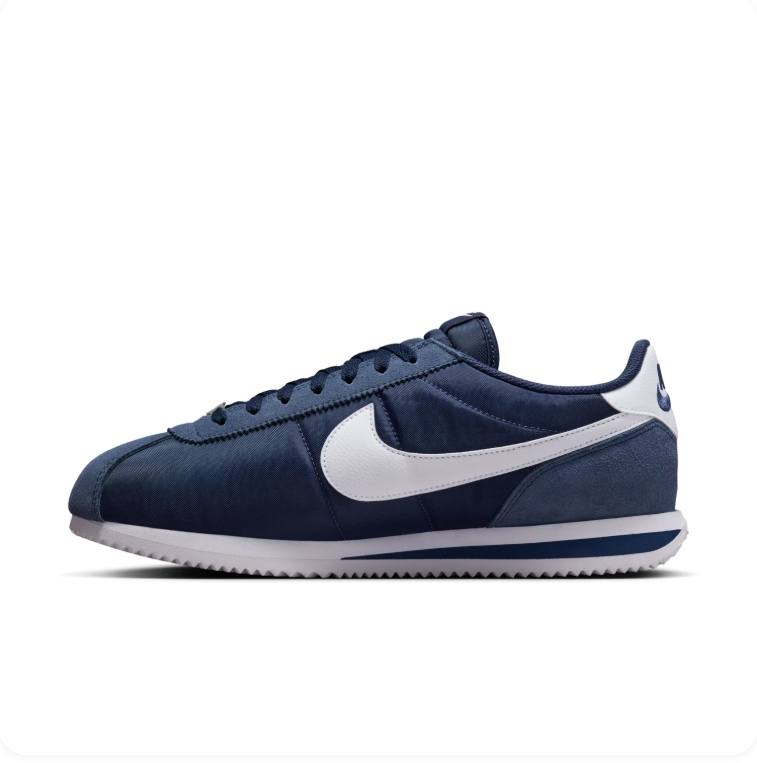 Nike Navy and White Retro Low-Top Sneakers