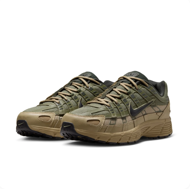 Nike Olive and Khaki Low-Top Sneakers