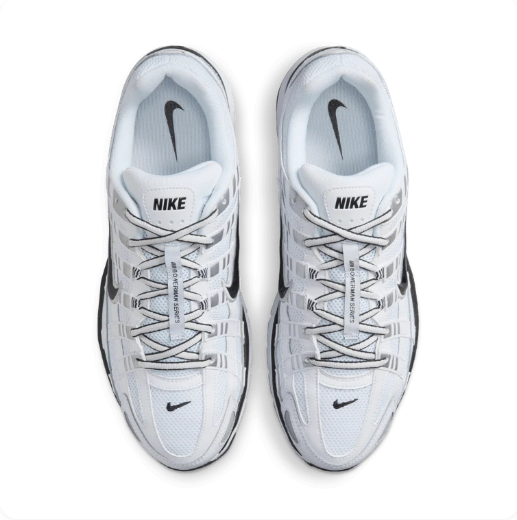 Nike P-6000 White and Black Sneakers