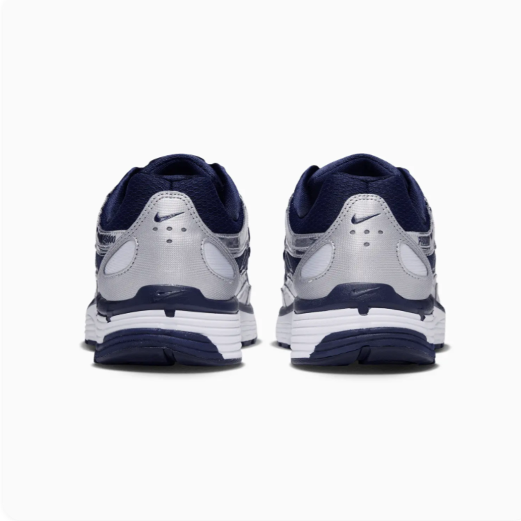 Nike P-6000 Navy and Metallic Silver Sneakers