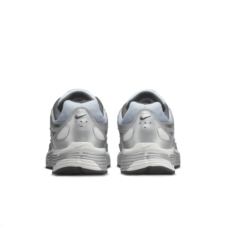 Nike P-6000 Light Grey and Metallic Silver Sneakers