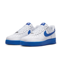 Nike Air Force 1 White and Royal Blue Low-Top Sneakers