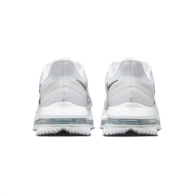 Nike White and Metallic Swoosh Low-Top Sneakers
