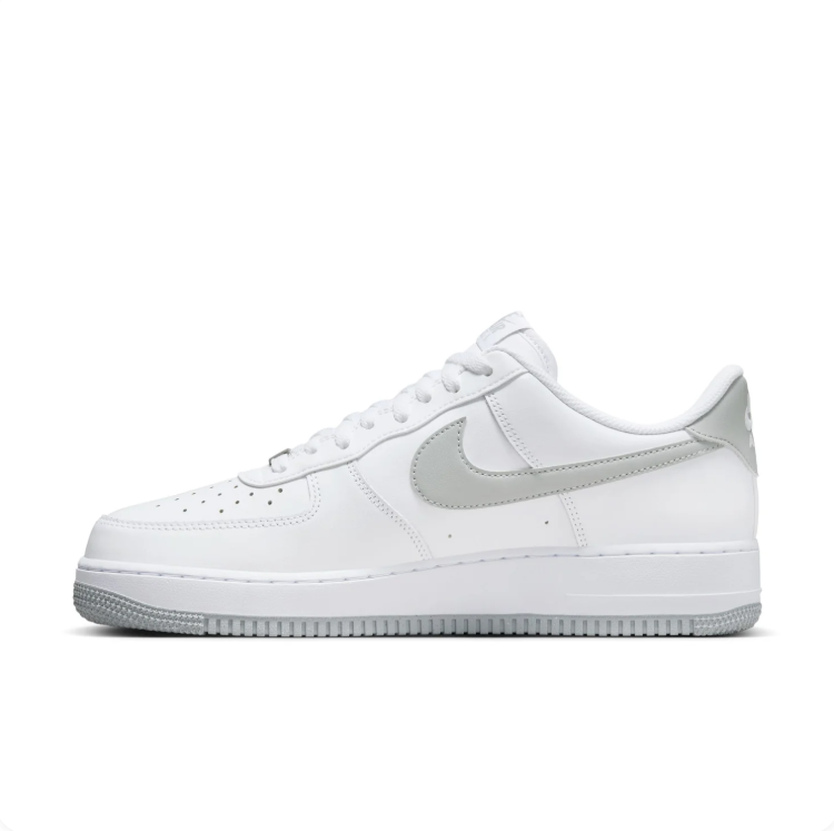 Nike White and Light Grey Low-Top Sneakers
