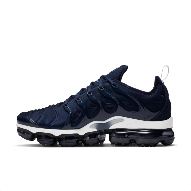 Nike Navy and White Segmented-Sole Sneakers