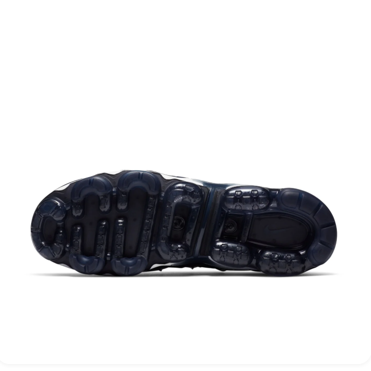 Nike Navy and White Segmented-Sole Sneakers