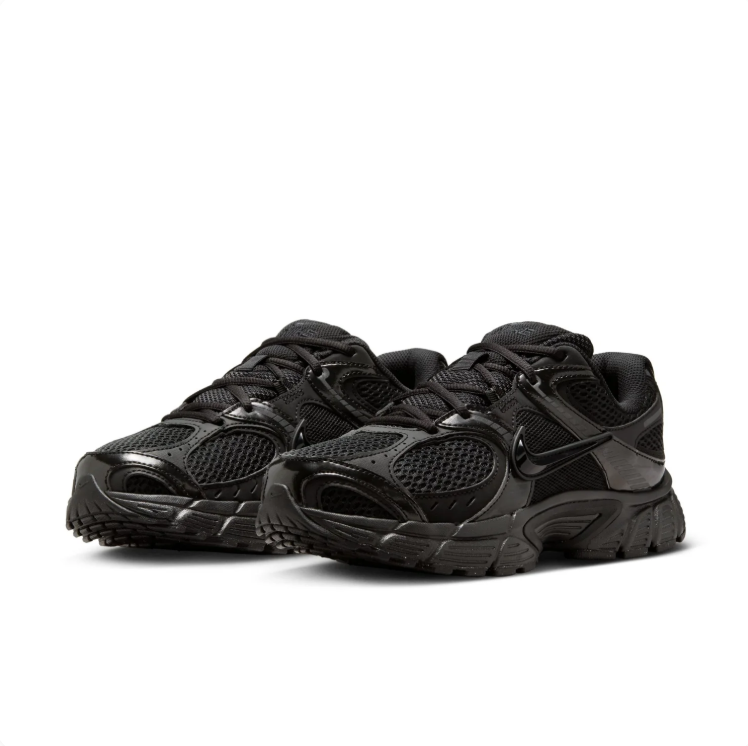 Nike All-Black Mesh and Overlay Low-Top Sneakers