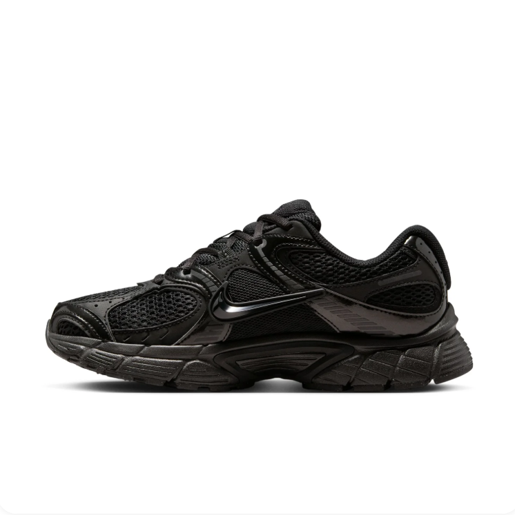 Nike All-Black Mesh and Overlay Low-Top Sneakers