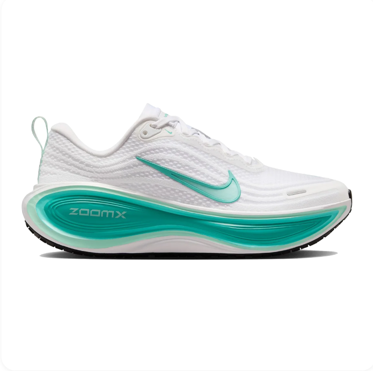 Nike Vomero Plus White and Mint Green Sneakers