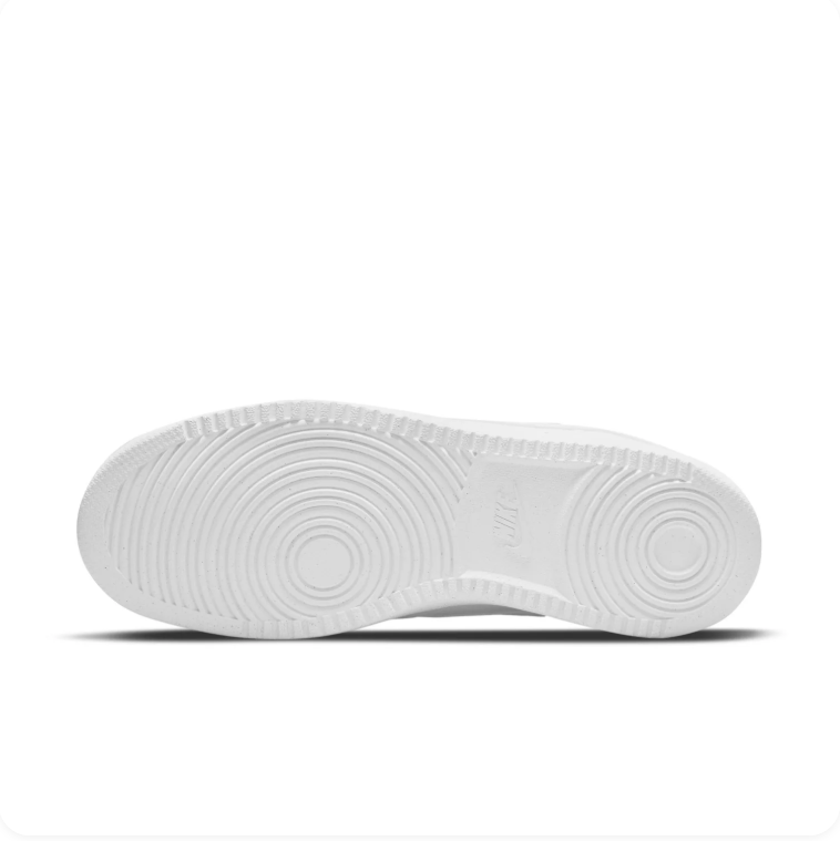 Nike All-White Perforated Low-Top Sneakers