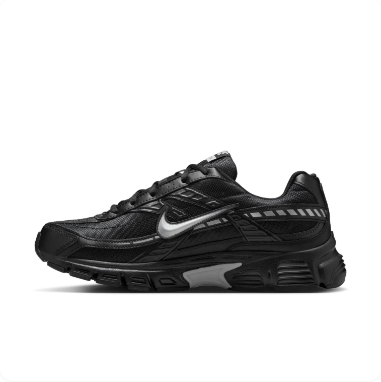 Nike Initiator Black and Metallic Silver Sneakers