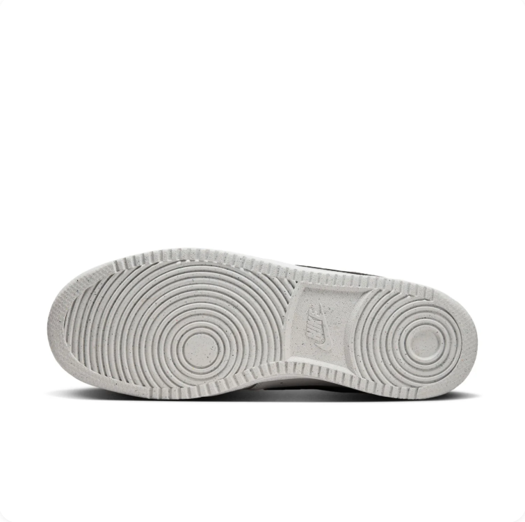Nike Court Vision White and Light Grey Sneakers with Black Swoosh