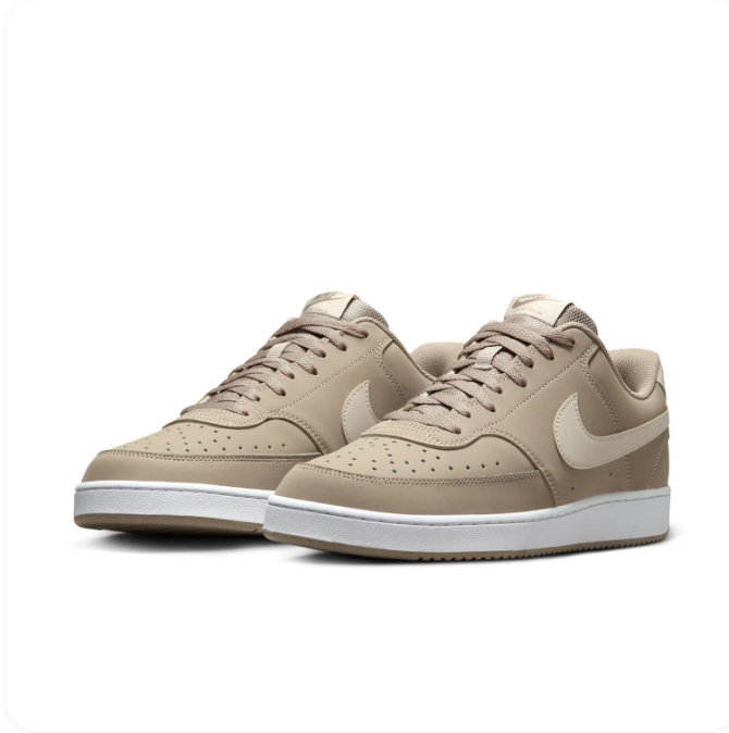 Nike Khaki and Cream Low-Top Sneakers