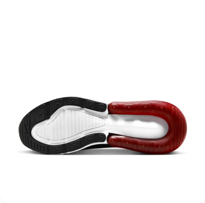 Nike Red & Black Low-Top Sneakers | Visible Air Heel & White Swoosh