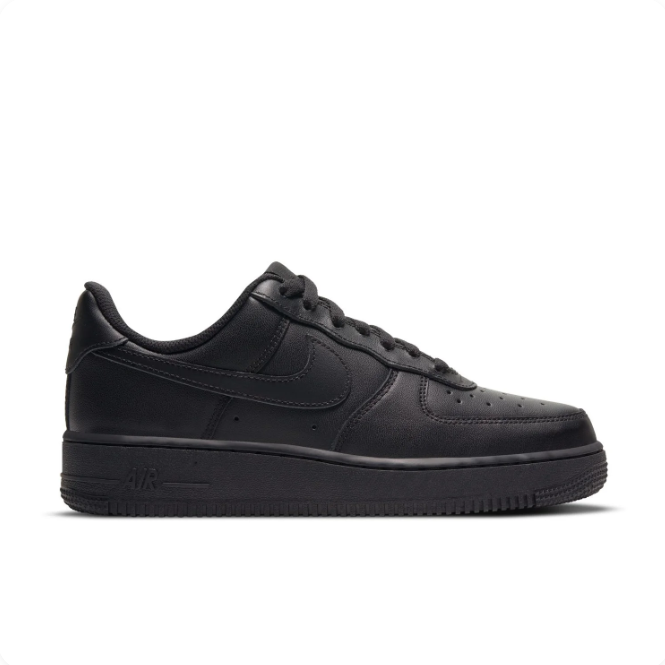 Nike All-Black Low-Top Sneakers | Tonal Swoosh & Perforated Toe