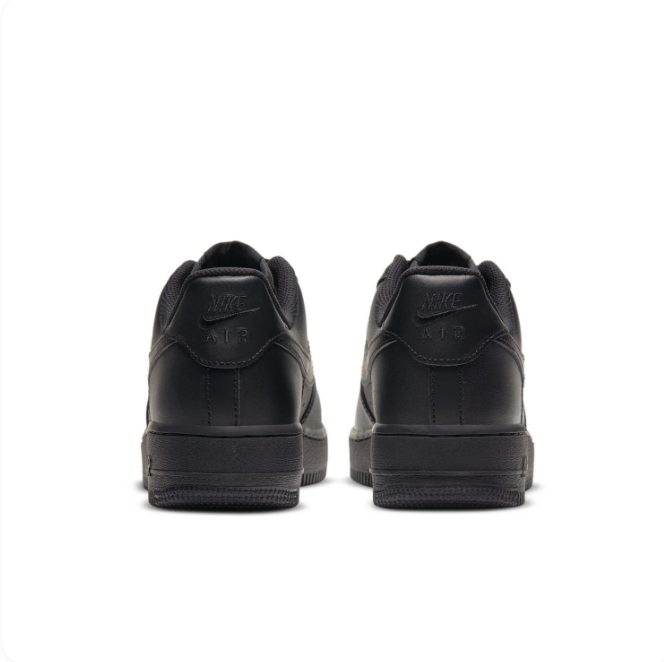 Nike All-Black Low-Top Sneakers | Tonal Swoosh & Perforated Toe