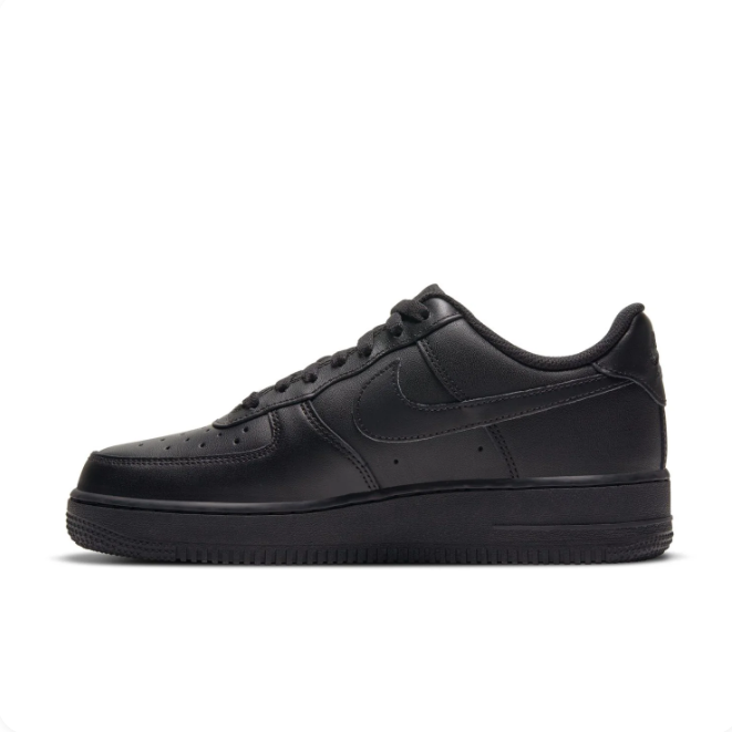Nike All-Black Low-Top Sneakers | Tonal Swoosh & Perforated Toe