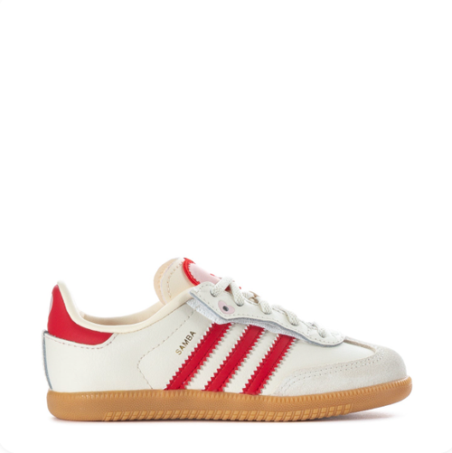 adidas Samba Cream & Red Sneakers | Heart Details & Gum-Colored Sole