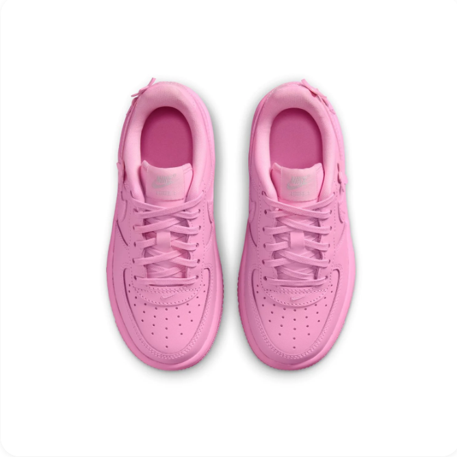 Nike Pink Low-Top Sneakers | Floral Details & Tonal Swoosh
