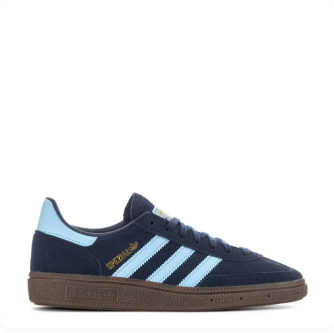 adidas Navy & Light Blue Low-Top Sneakers | Gum-Colored Sole