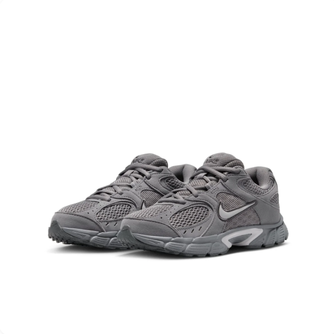 Nike Grey Low-Top Sneakers | Layered Mesh & Sculpted Sole