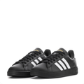 adidas Black & White Low-Top Sneakers | Three Stripes & Black Sole