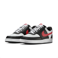 Nike Black & White Low-Top Sneakers | Red Swoosh