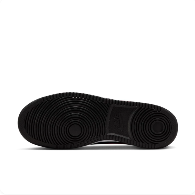 Nike Black & White Low-Top Sneakers | Red Swoosh