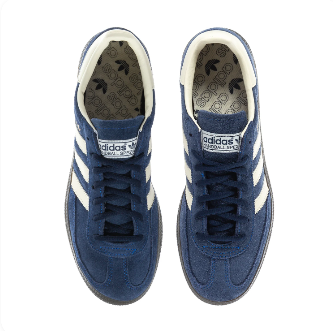 adidas Navy & Cream Low-Top Sneakers | Three Stripes & Dark Sole