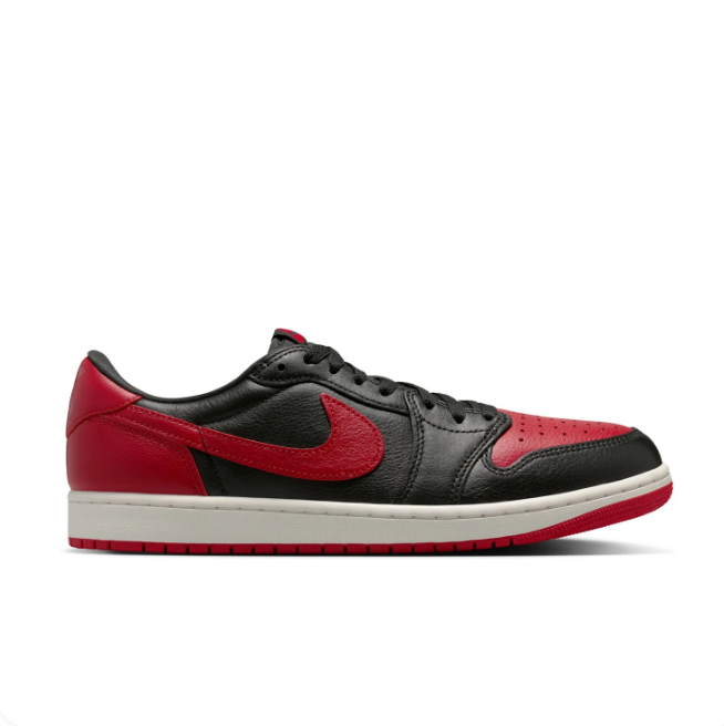 Nike Black & Red Low-Top Sneakers | Red Swoosh & Outsole