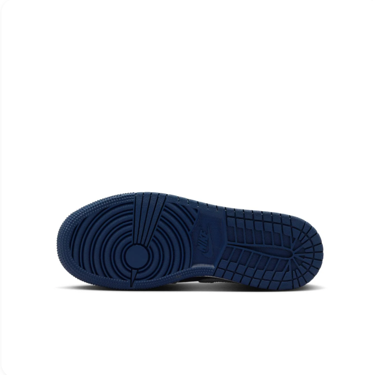 Air Jordan Navy & Light Grey Mid-Top Sneakers | Red Jumpman Details