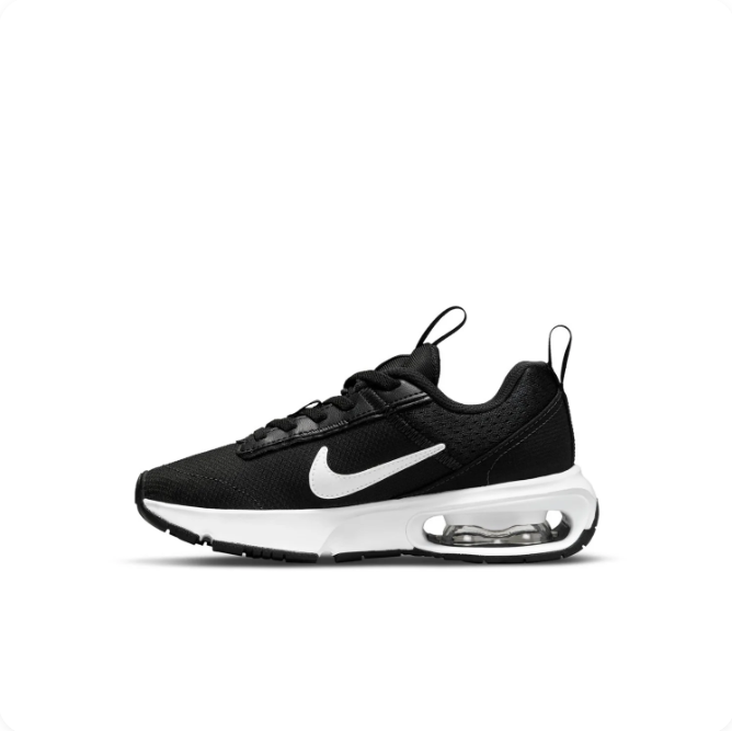 Nike Black & White Low-Top Sneakers | Visible Heel Air Window