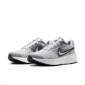 Nike Light Grey Low-Top Sneakers | Black Swoosh Details & White Sole