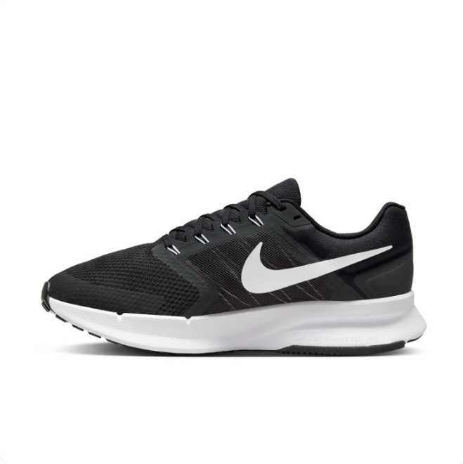 Nike Black & White Low-Top Sneakers | Mesh Upper & White Swoosh