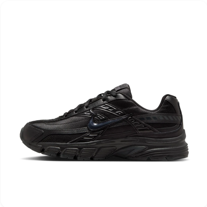 Nike All-Black Low-Top Sneakers | Layered Upper & Chunky Sculpted Sole