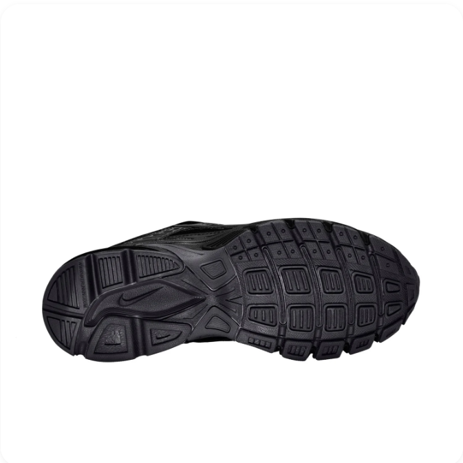 Nike All-Black Low-Top Sneakers | Layered Upper & Chunky Sculpted Sole