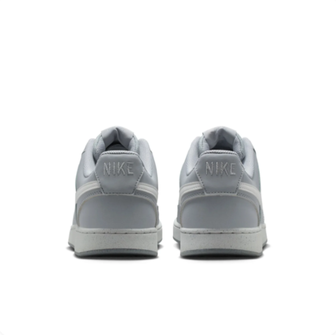 Nike Light Grey Low-Top Sneakers | White Swoosh & Perforated Toe