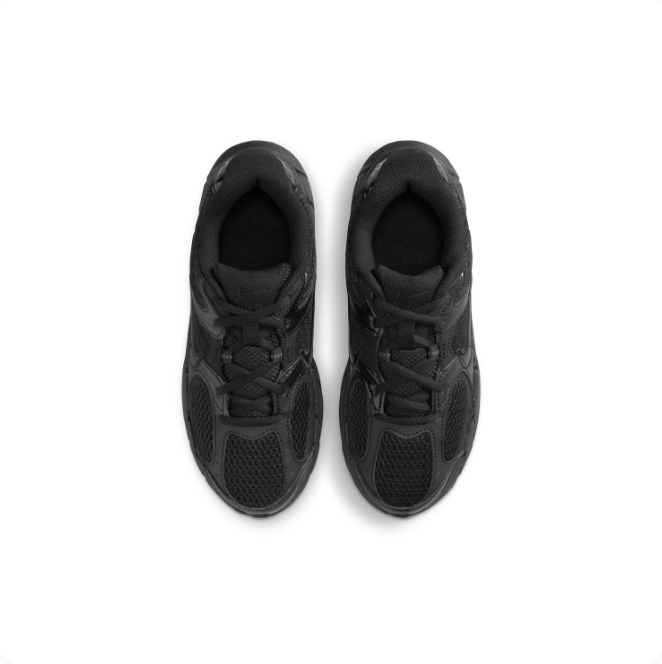 Nike All-Black Low-Top Sneakers | Open Mesh Panels & Sculpted Sole
