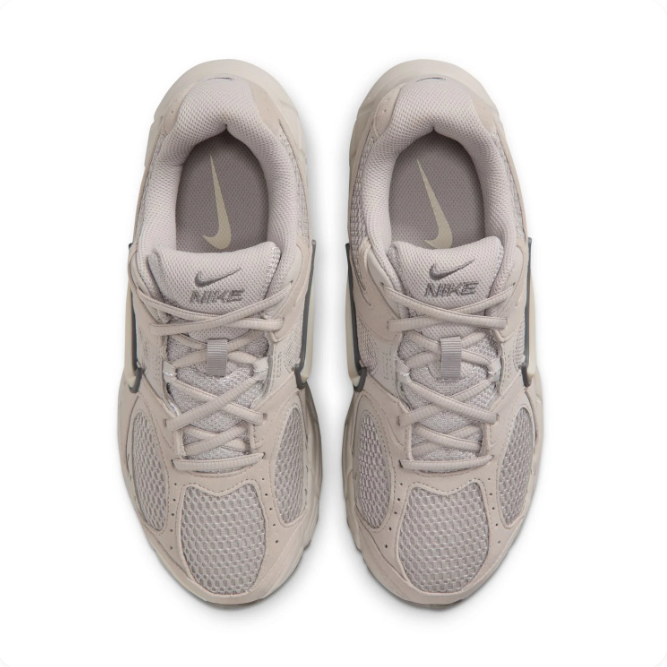 Nike Light Beige Low-Top Sneakers | Mesh Panels & Cream Swoosh