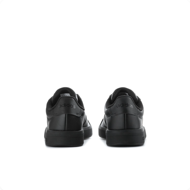 adidas All-Black Low-Top Sneakers | Tonal Three Stripes & Black Sole