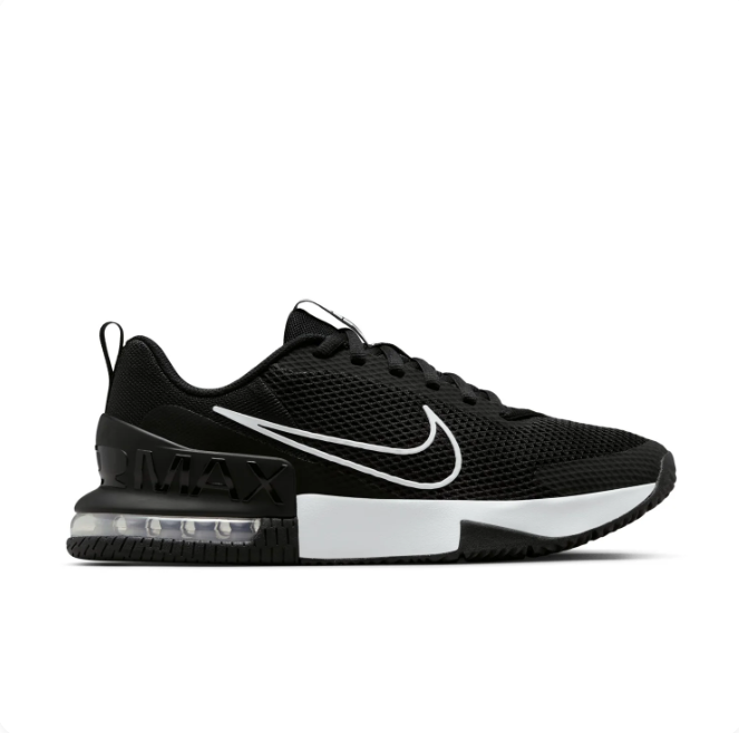 Nike Black & White Low-Top Sneakers | Mesh Upper & Transparent Heel Detail