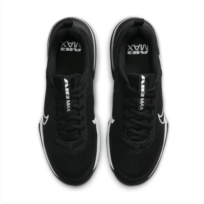 Nike Black & White Low-Top Sneakers | Mesh Upper & Transparent Heel Detail